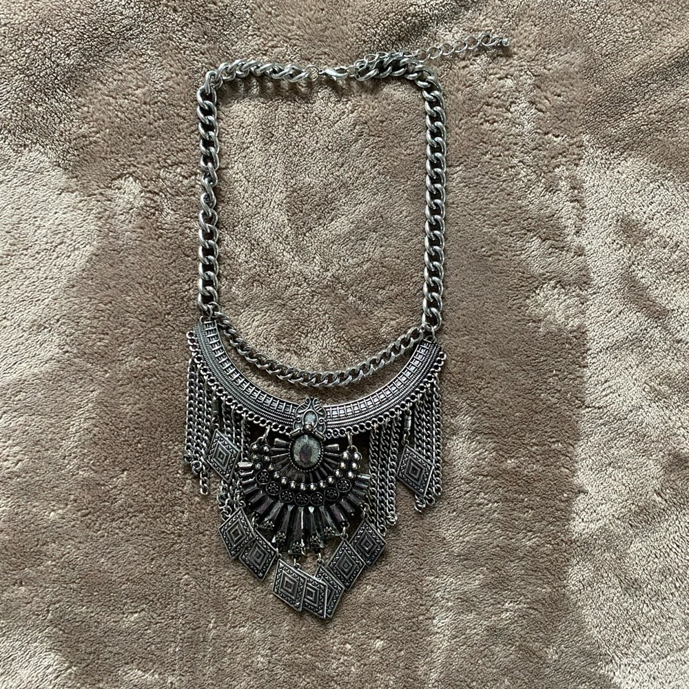 Silver Statement Necklace